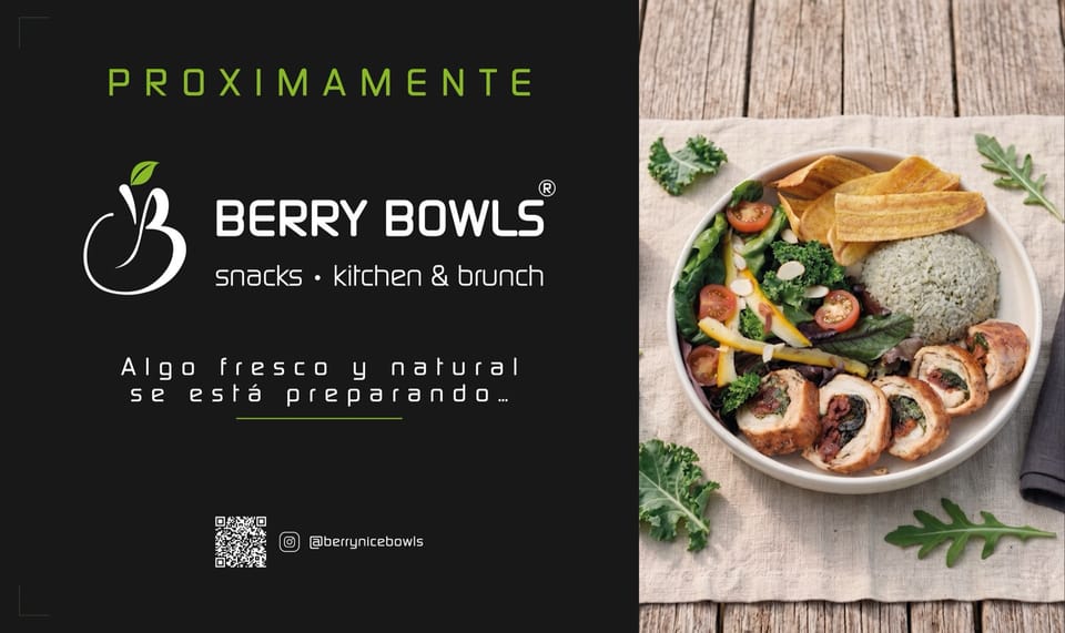 Berry Bowls: Sistema de menú